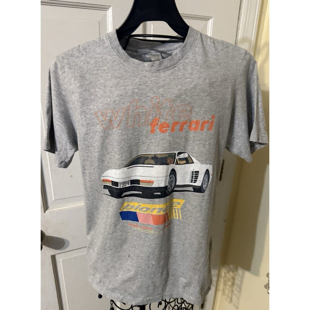 Graphic White Testarossa T-Shirt Size Small